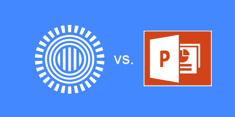 prezi logo vs poweropint logo