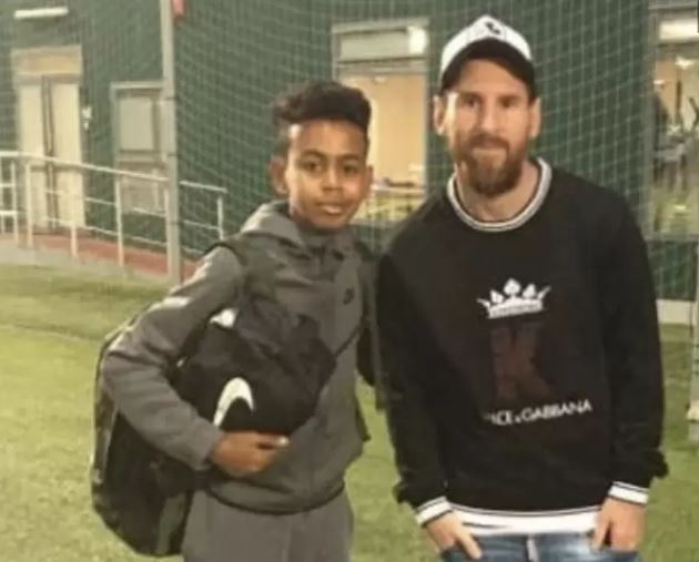 ميسي مع لامين يامال نجم برشلونة