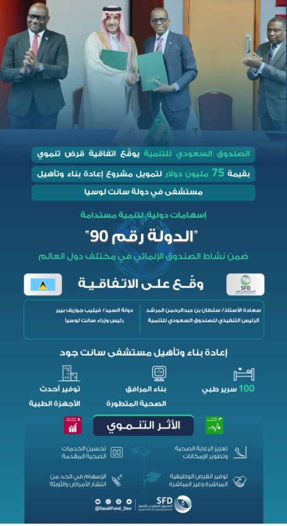 السعودية تدعم سانت لويز بـ 75 مليون دولار