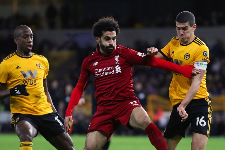 محمد صلاح نجم ليفربول ضد ولفرهامبتون