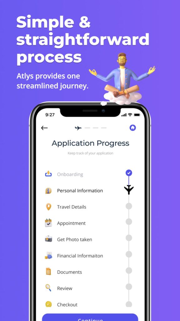 atlys simplify travel screenshot