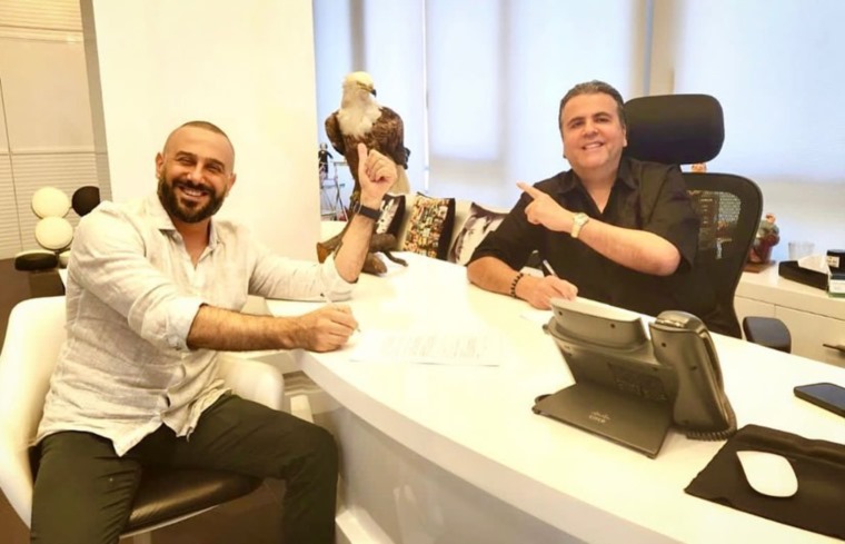 قصي خولي مع المنتج جمال سنان