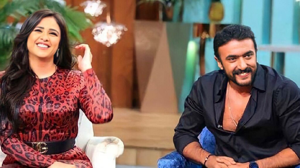 ياسمين عبد العزيز مع أحمد العوضي