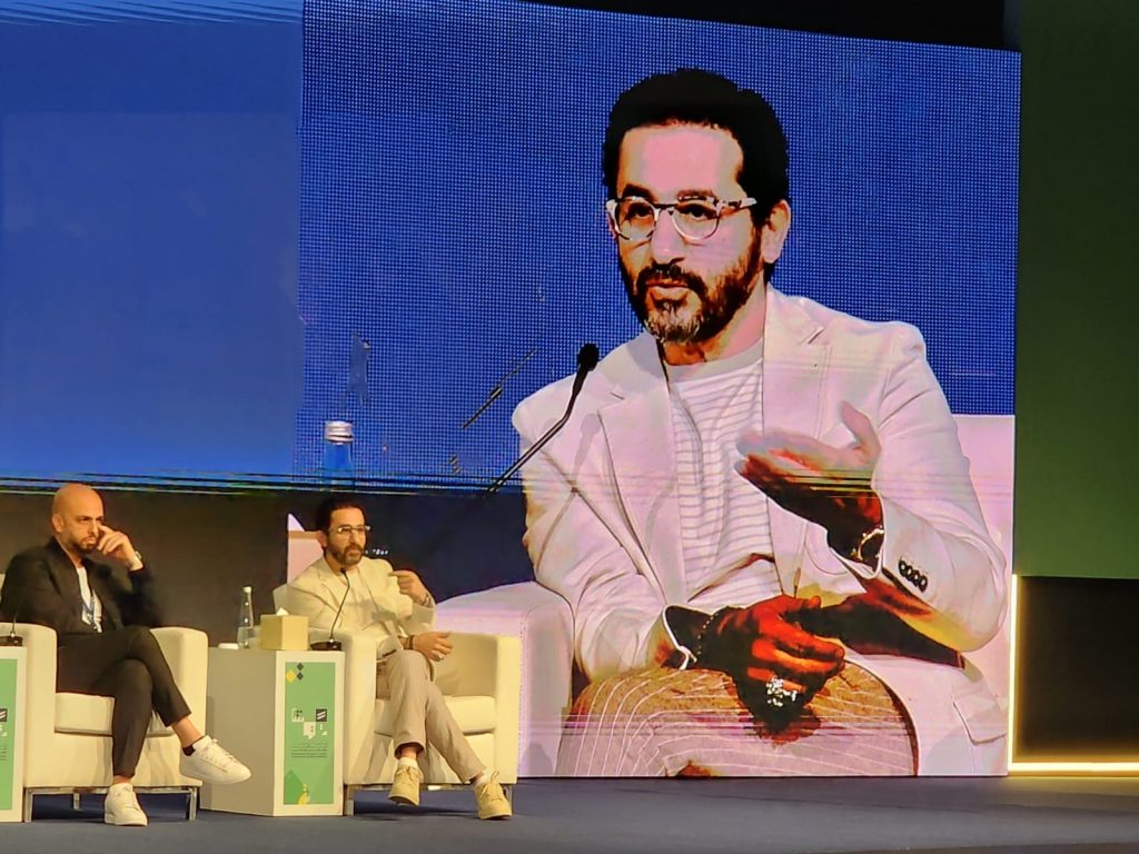 أحمد حلمي ومروان حامد وأحمد مراد في المؤتمر الدولي للنشر العربي لمناقشة أسرار صناعة السينما