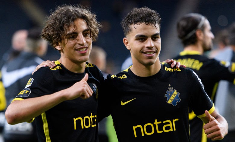 طه العياري لاعب آيك السويدي من أصول تونسية