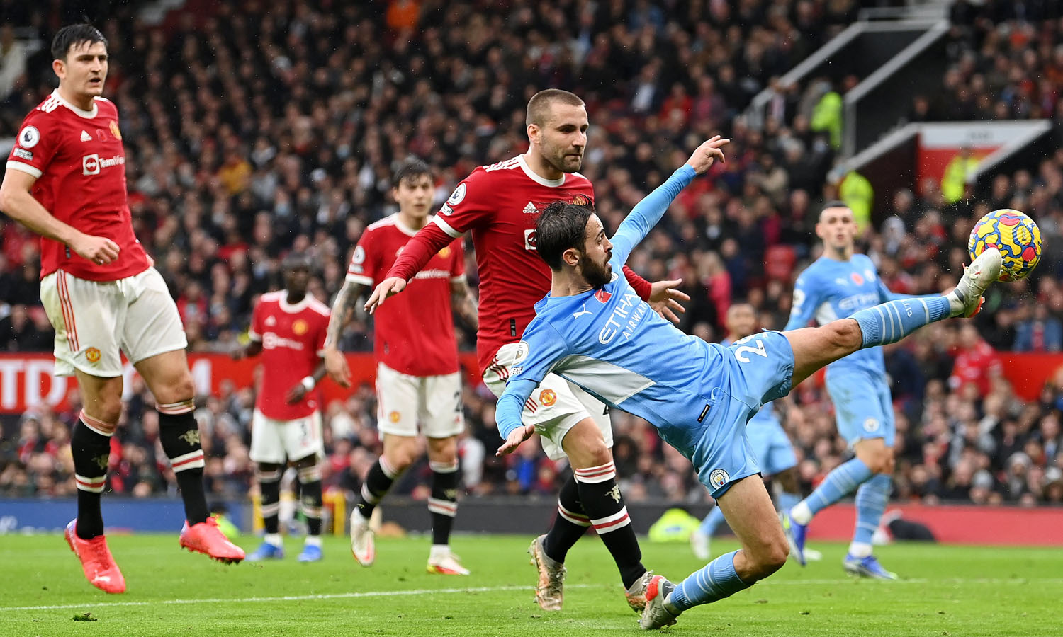 ملخص مباراة مانشستر سيتي أمام مانشستر يونايتد