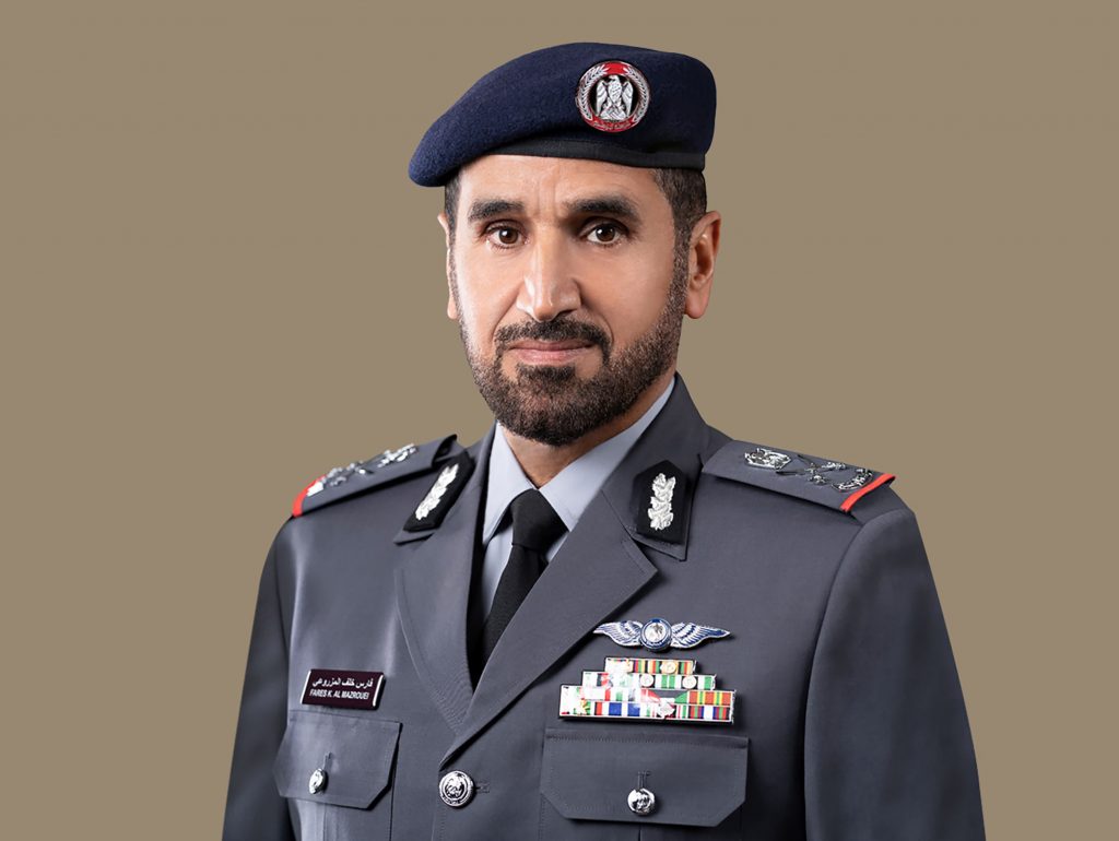 اللواء ركن طيار فارس خلف المزروعي قائد عام شرطة أبوظبي