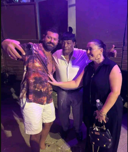 صورة كندة علوش وعبدالباسط حمودة