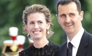الرئيس السوري بشار الأسد وعقيلته السيدة الاولى أسماء الأسد