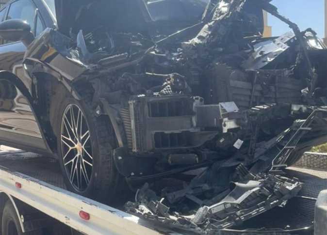 سيارة مروة أنور بعد الحادث