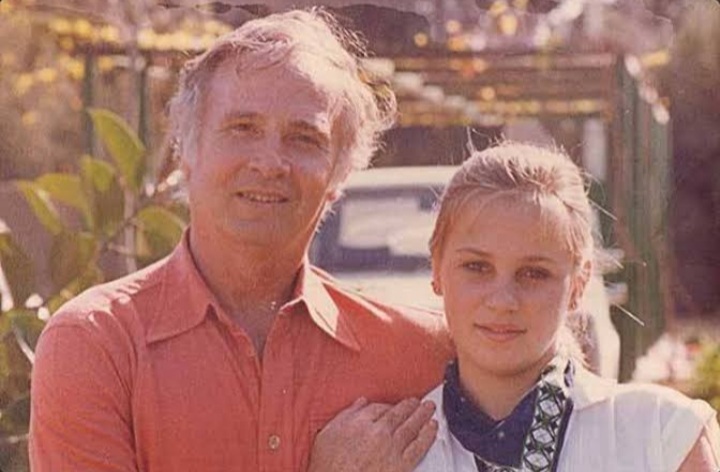 شيرين رضا مع والدها