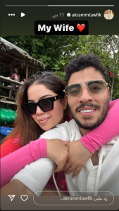 زواج أكرم توفيق للمرة الثانية