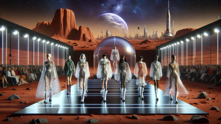 A look from Kubra Karasus AI Fashion Week 2. Photo Credit AI Fashion Week