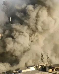 حريق سنترال رمسيس