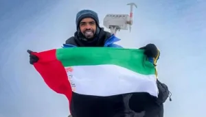راشد غانم الشامسي .. رفع علم الإمارات على قمة إلبروس.. رحلة الإرادة والتحدي في قلب القوقاز راشد غانم الشامسي