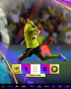 رغم النقص العددي.. النصر يعبر الاتحاد ويبلغ نهائي كأس السوبر السعودي النصر