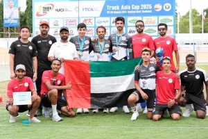 6 ميداليات لـ منتخب الإمارات في كأس آسيا للمضمار.. إنجاز تاريخي لرياضة الدراجات منتخب الإمارات