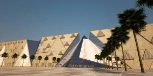 كل ما تريد معرفته عن المتحف المصري الكبير قرب أهرامات الجيزة.. إعادة كتابة تاريخ الحضارة الفرعونية المتحف المصري الكبير