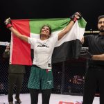 فوز زمزم الحمادي وبطي العامري بنزالات فخر العرب للفنون القتالية بدبي