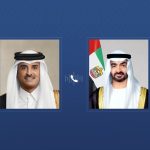 رئيس الدولة وأمير قطر يبحثان خلال اتصال هاتفي العلاقات الأخوية والتطورات الإقليمية