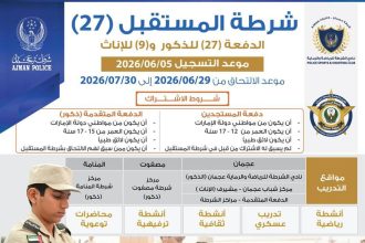 شرطة المستقبل في عجمان تفتح باب التسجيل لبرنامجها الصيفي 2026