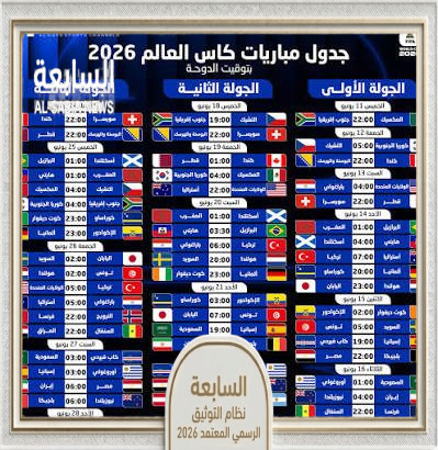جدول مباريات كأس العالم 2026 بتوقيت الإمارات: المواعيد الكاملة وملاعب المواجهات الكبرى